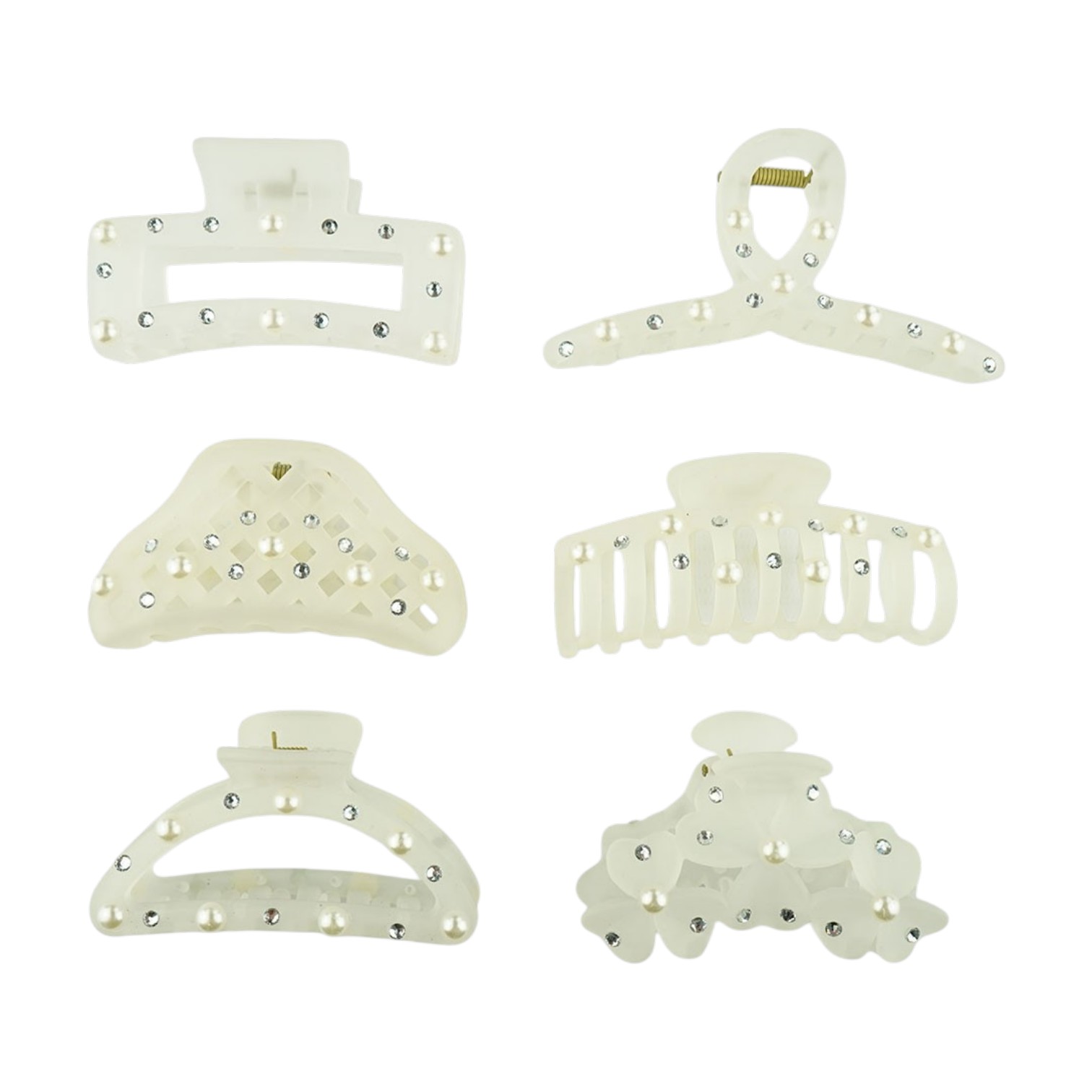 MMD25559 BROCHE DE PELO CON STRASS VARIAS FORMAS - Image 1