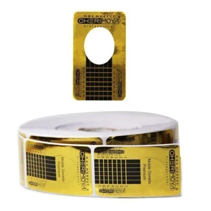 MOLDE PARA UÑAS DORADO