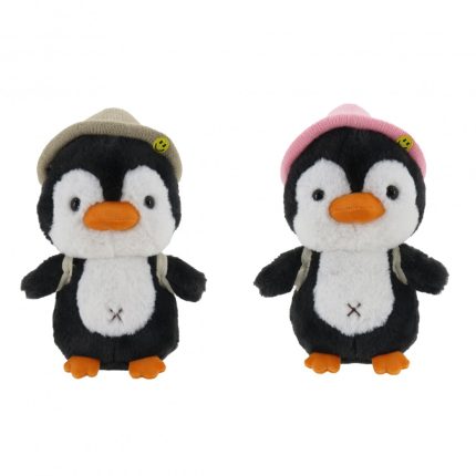 PELUCHE PINGUINO CON GORRO 8 PULGADAS