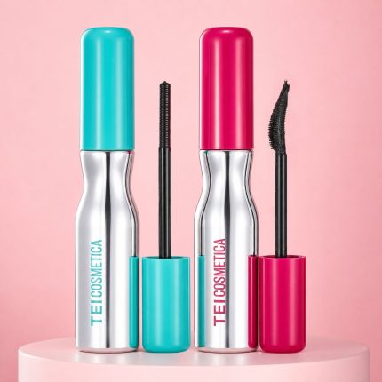 MASCARA DE PESTAÑA TAPA ROSA Y CELESTE TEI