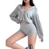 CAMPERA CALM GRIS/NEGRO