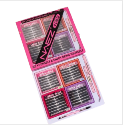 KIT DE PESTAÑAS DIY CON PINZA Y BOND SEAL NAEZ