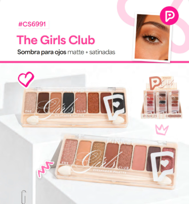 PALETA DE SOMBRAS THE GIRLS CLUB PINK 21