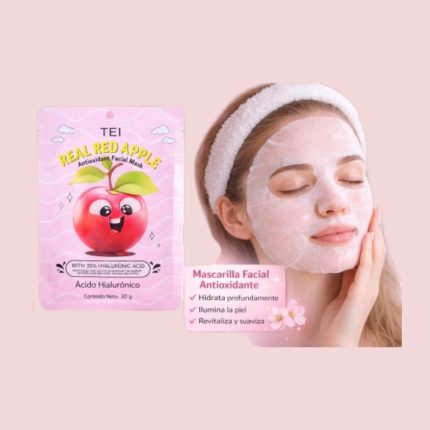 MASCARILLA FACIAL REAL RED APPLE TEI