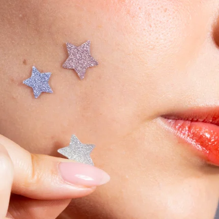 PARCHES PARA ACNE FORMA ESTRELLA CON BRILLO