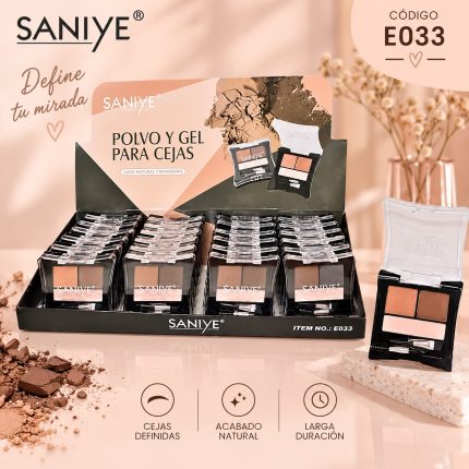 SOMBRA Y GEL DE CEJAS SANIYE