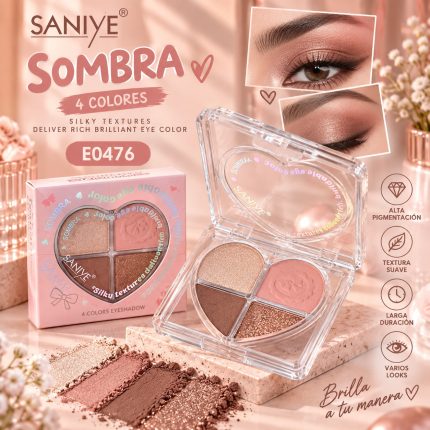 PALETA DE SOMBRAS 4COLORES SANIYE