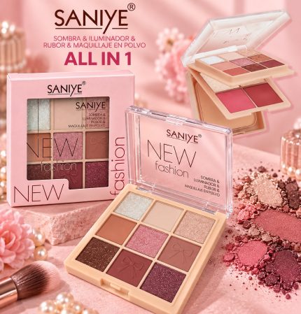 PALETA DE SOMBRAS 9COLORES SANIYE