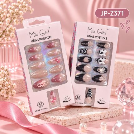 UÑAS POSTIZAS DECORADAS MIX GIRL