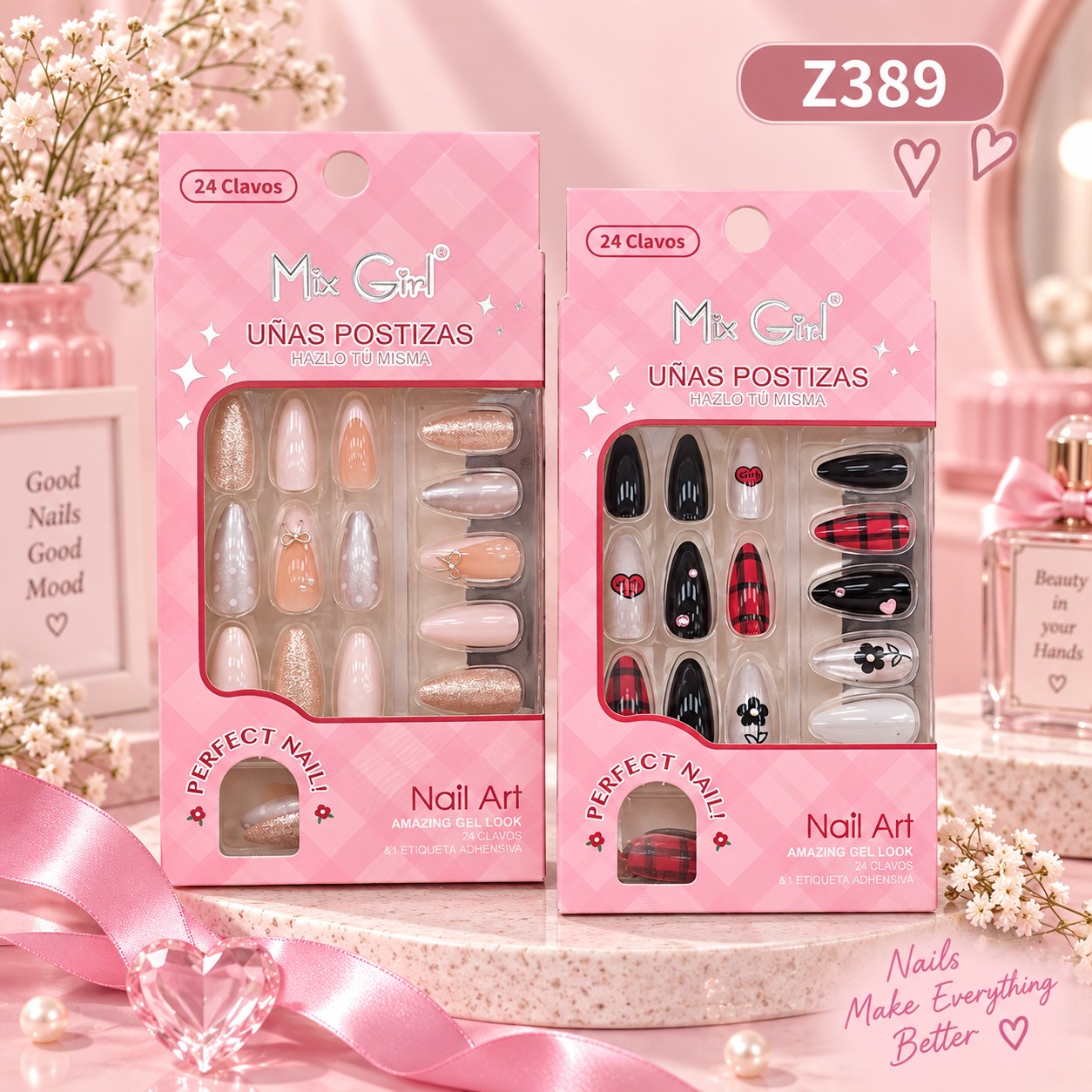 WhatsApp Image 2026-09-14 at 5.04.35 PM UÑAS POSTIZAS DECORADAS MIX GIRL - Image 1
