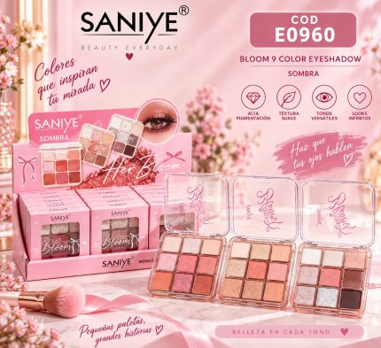 PALETA DE SOMBRAS 9 COLORES SANIYE