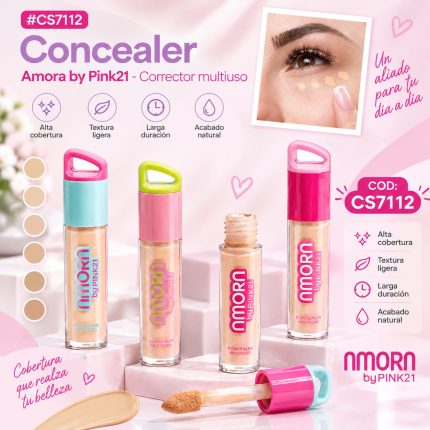 CORRECTOR LIQUIDO AMORA PINK 21