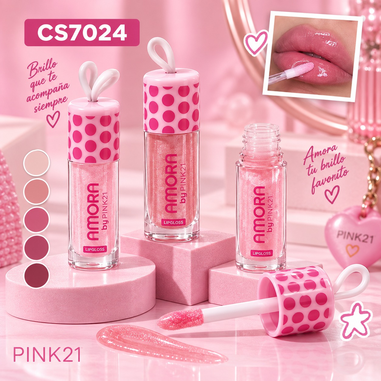 WhatsApp Image 2026-09-22 at 17.33.09 LIP GLOSS AMORA PINK 21 - Image 1