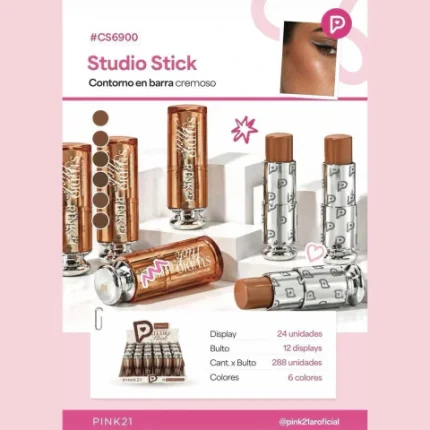 CONTORNO EN BARRA STUDIO STICK PINK 21