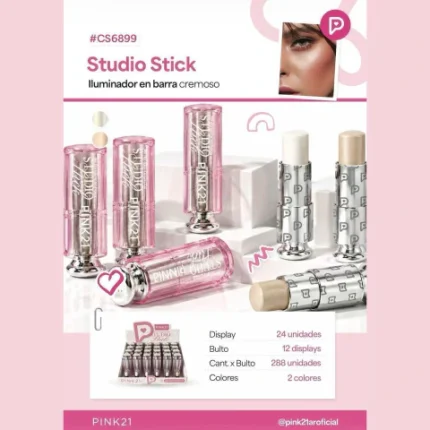 ILUMINADOR EN BARRA STUDIO STICK PINK 21