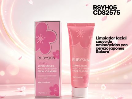 LIMPIADOR FACIAL SUAVE DE AMINOACIDOS CON CEREZO JAPONES SAKURA RUBYSKIN