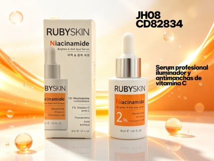 SERUM FACIAL ILUMINADOR Y ANTIMANCHAS DE VITAMINA C RUBYSKIN