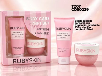 SET DE CUIDADO CORPORAL ROSA RUBYSKIN