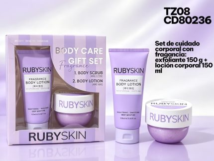 SET DE CUIDADO CORPORAL LILA RUBYSKIN