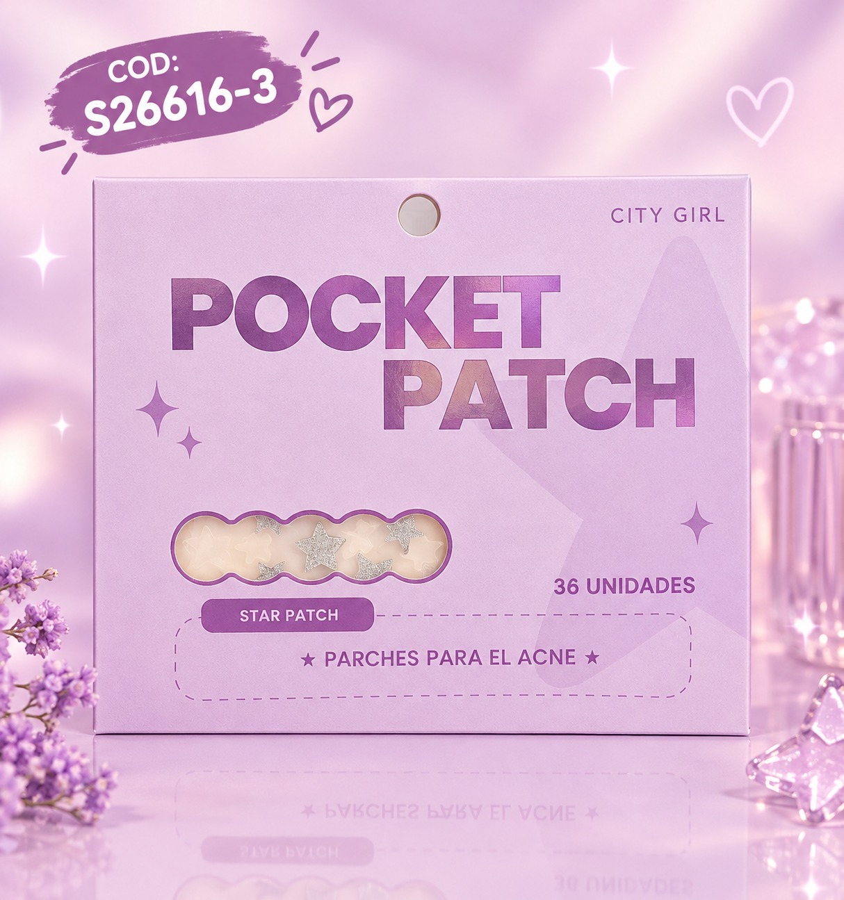 WhatsApp Image 2026-10-13 at 10.04.44 PARCHES PARA ACNE CON FORMAS DE FLOR CITY GIRL 24 PARCHES - Image 1