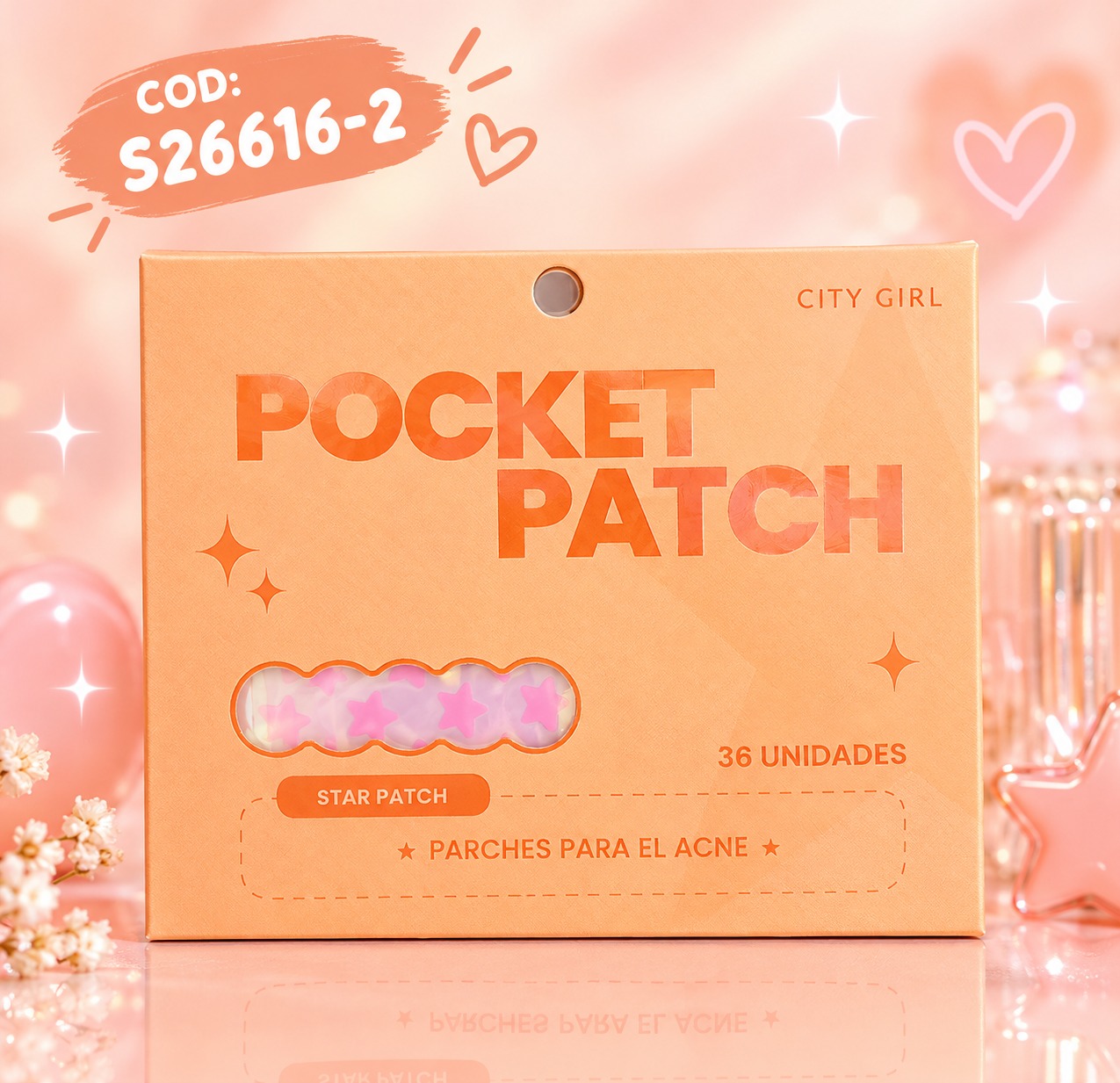WhatsApp Image 2026-10-13 at 10.06.42 PARCHES PARA ACNE CON FORMAS DE FLOR CITY GIRL 24 PARCHES - Image 1